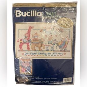 Bucilla Baby Birth Record Cross Stitch Kit